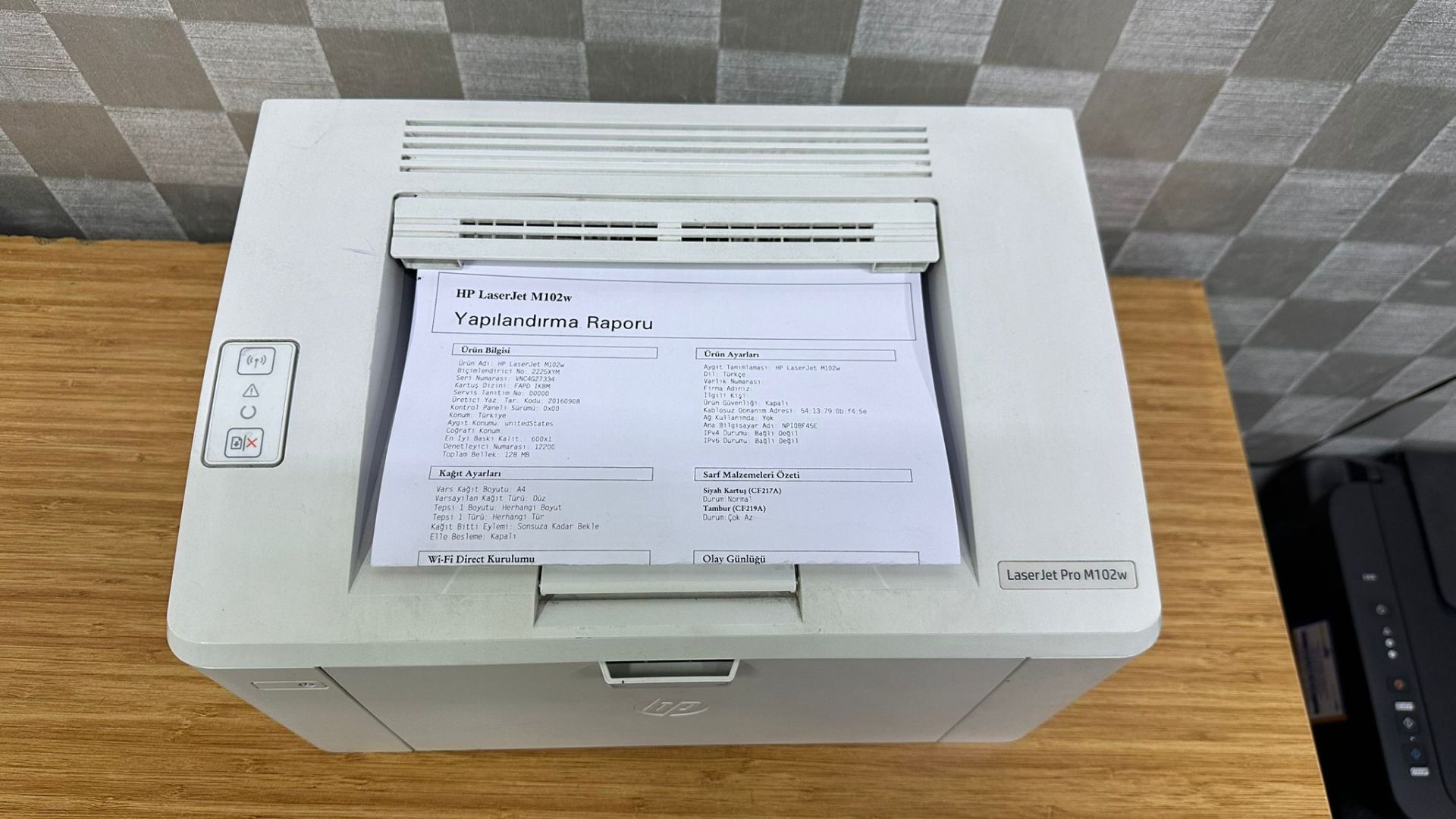 HP LaserJet Pro MFP M102w – 2.El Kablosuz Çok Fonksiyon